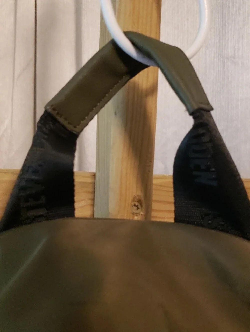 Steve Madden Olive Green Quilted Backpack